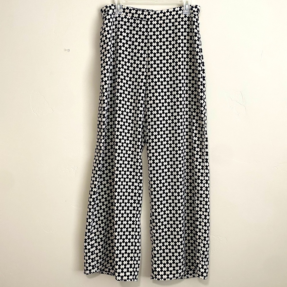 Vintage Rue Wide Leg Pant | Printed Wide Leg Pant | Work Pants| Stretchy Pants
